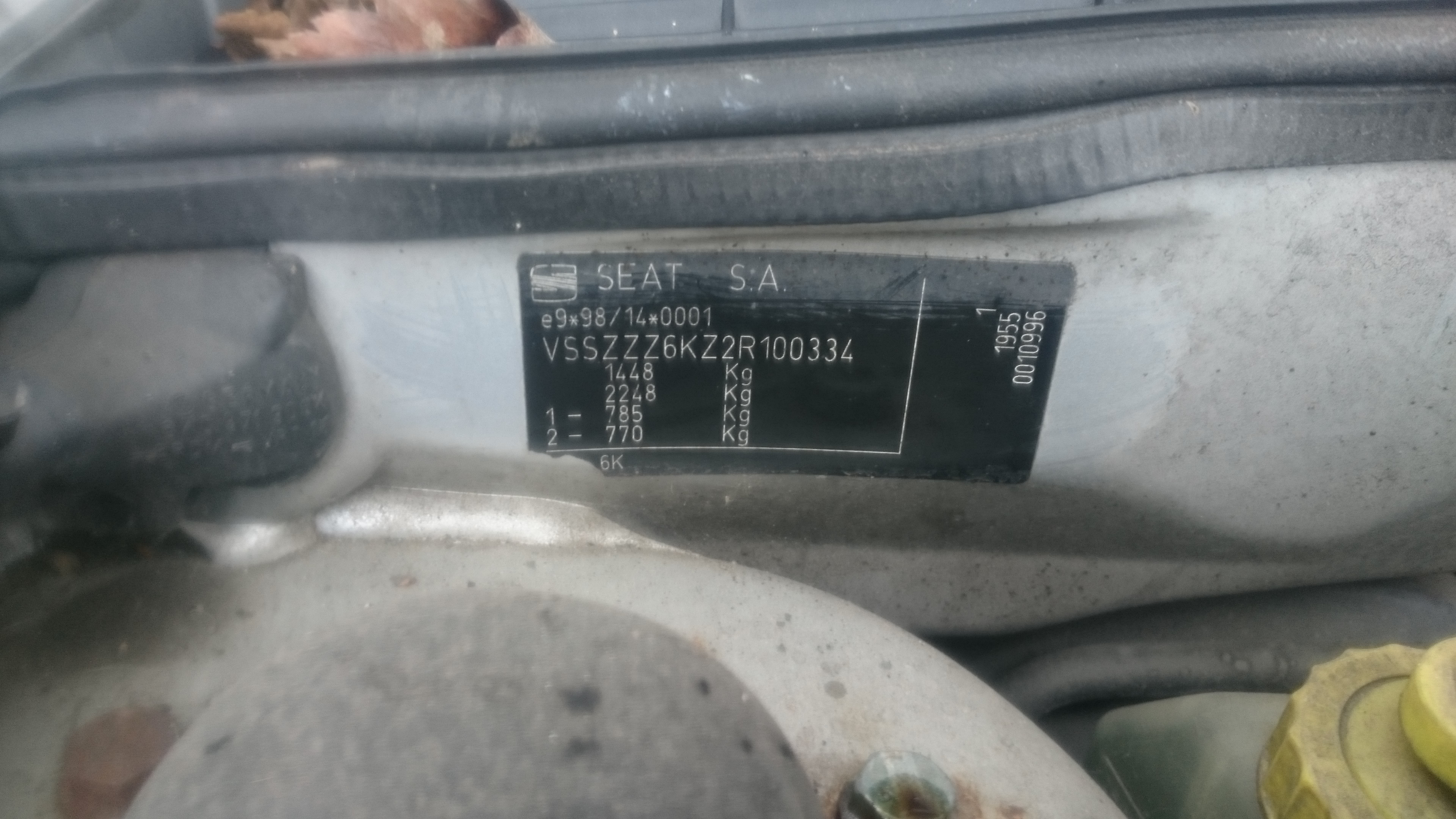 6K0601149D Колпачок литого диска Seat Ibiza 2 1999-2002 2001