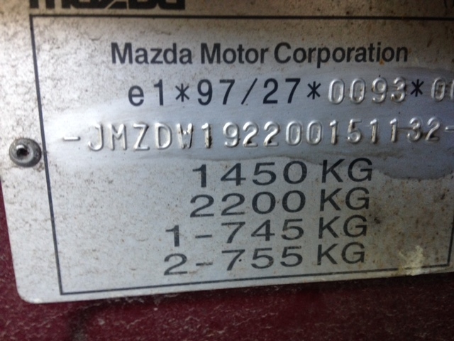 D20158410A Ручка двери наружная Mazda Demio 1997-2003 1998 D201-58-410A