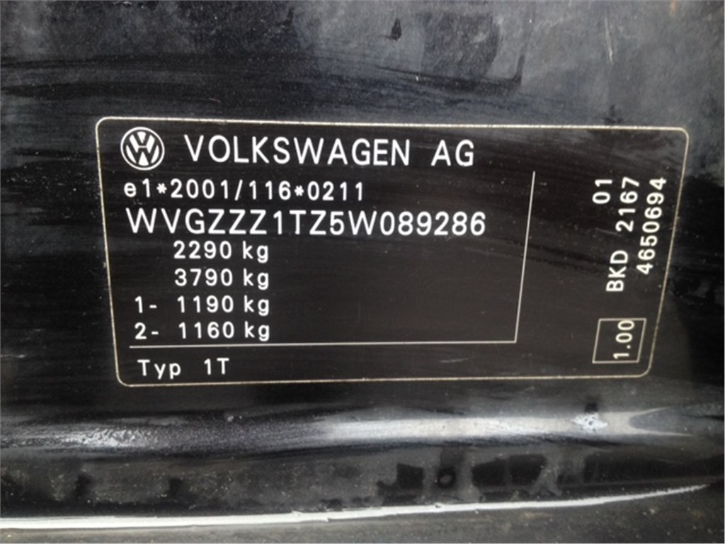 1K0941431AJ Переключатель света Volkswagen Touran 2003-2006 2004