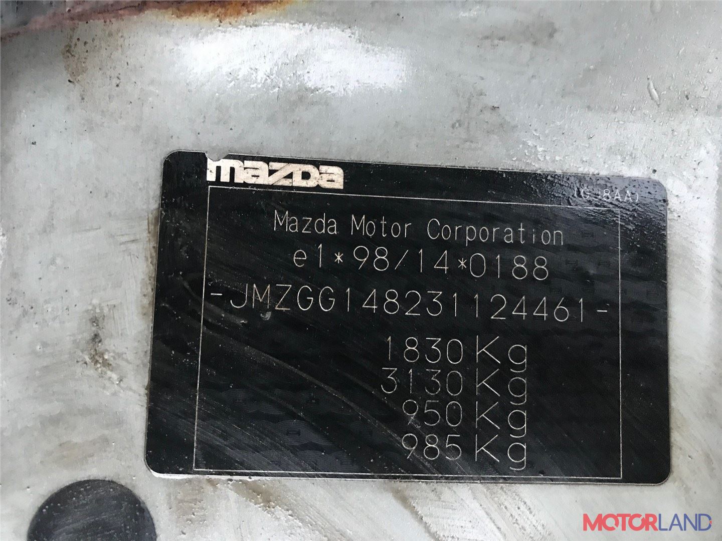 Mazda 6 (GG) 2002-2008, разборочный номер V2884 #1