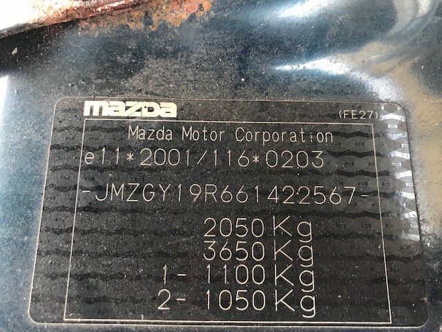 RF7J136B0C Заслонка дроссельная Mazda 6 (GG) 2002-2008 2005