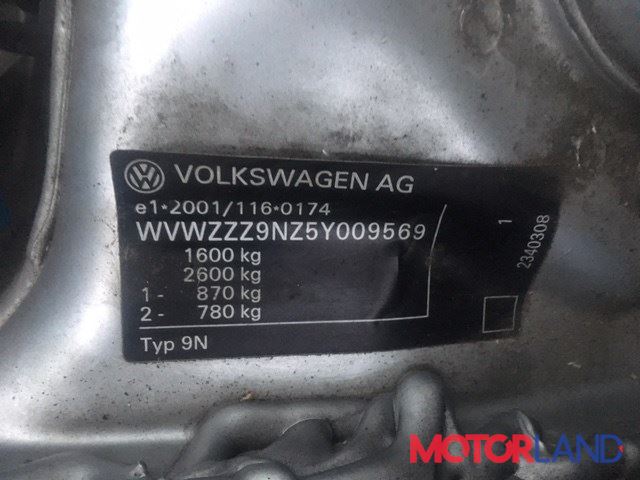 Volkswagen Polo 2001-2005, разборочный номер T8022 #6