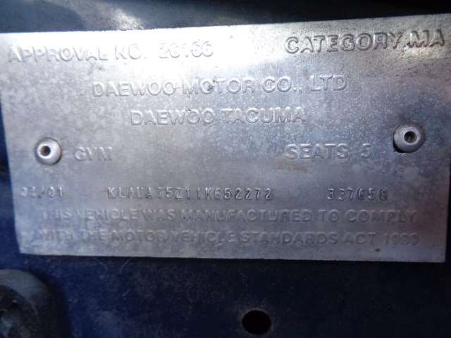 Радиатор охлаждения двигателя Daewoo Tacuma (Rezzo) 2001