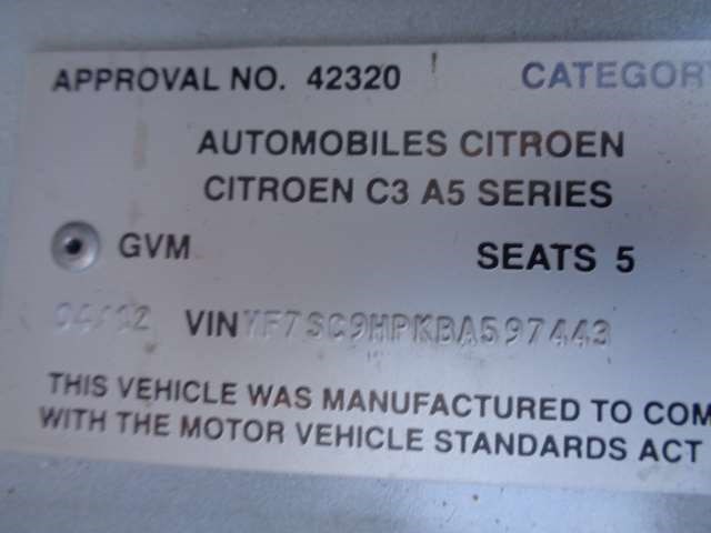 96668806XT Щиток приборов (приборная панель) Citroen C3 2009- 2011