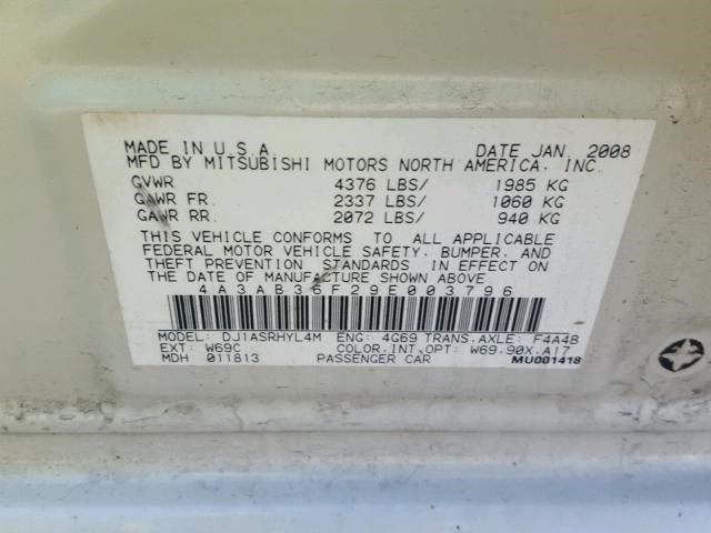 8635A044 Блок управления подушками безопасности Mitsubishi Galant 2004-2012 2009