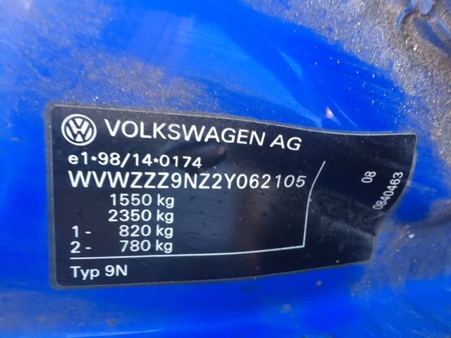 6Q0411105AG Пружина подвески Volkswagen Polo 2001-2005 2002