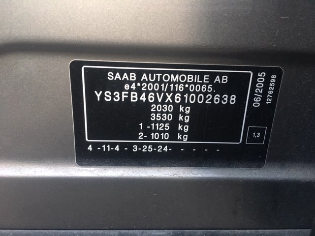 Насос вакуумный Saab 9-3 2002-2007 2005