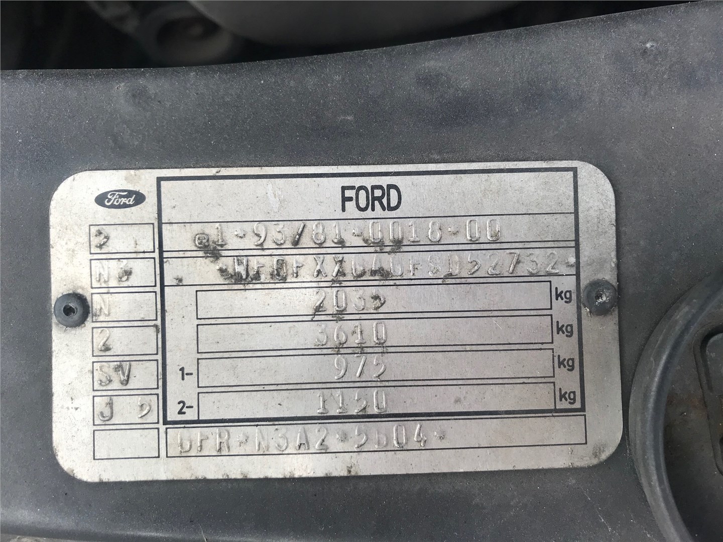 1011196 Корпус воздушного фильтра Ford Scorpio 1994-1998 1995