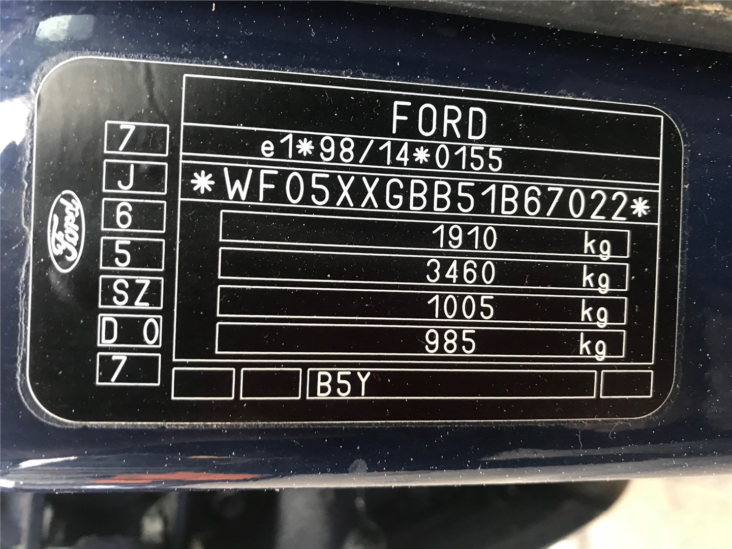 1230705 Двигатель стеклоочистителя (моторчик дворников) задний Ford Mondeo 3 2000-2007 2001