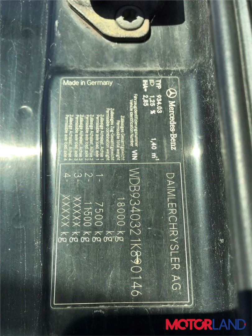 Mercedes Actros MP2 2002-2008, разборочный номер T9345 #3