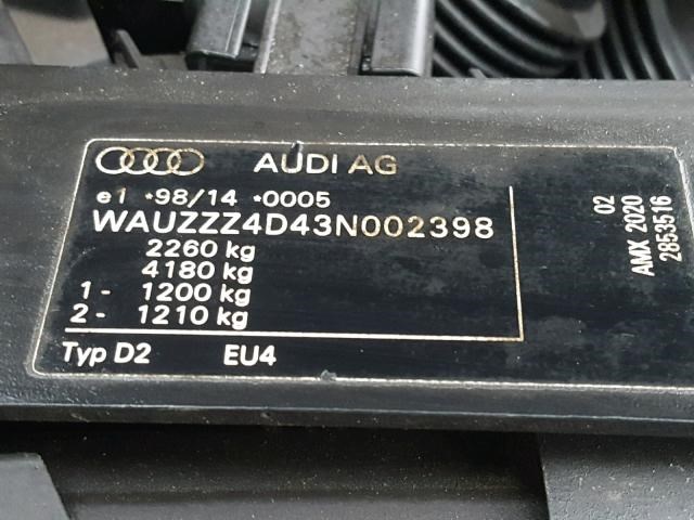 4D0854949A Молдинг двери Audi A8 (D2) 1999-2002 2002