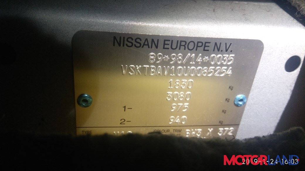 nissan p12 2006 vin