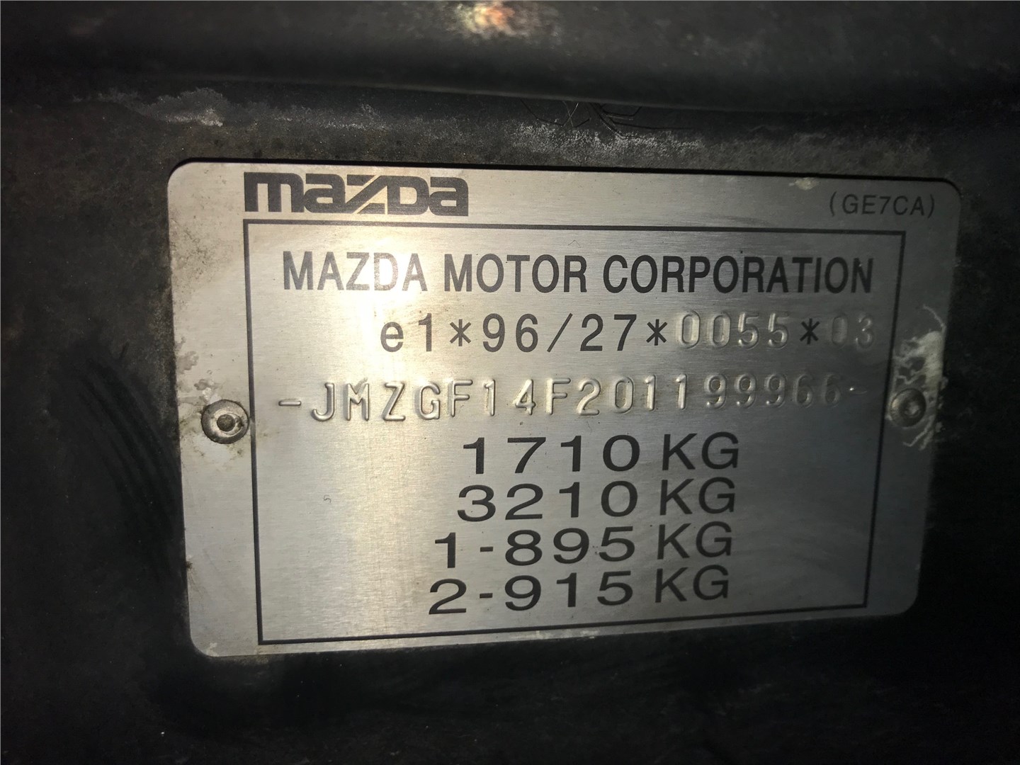 GE4T61450B Компрессор кондиционера Mazda 626 1997-2001 1998 GE4T-61-450B