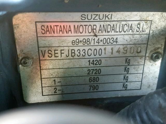 3845081A30 Бачок омывателя Suzuki Jimny 1998-2012 2002