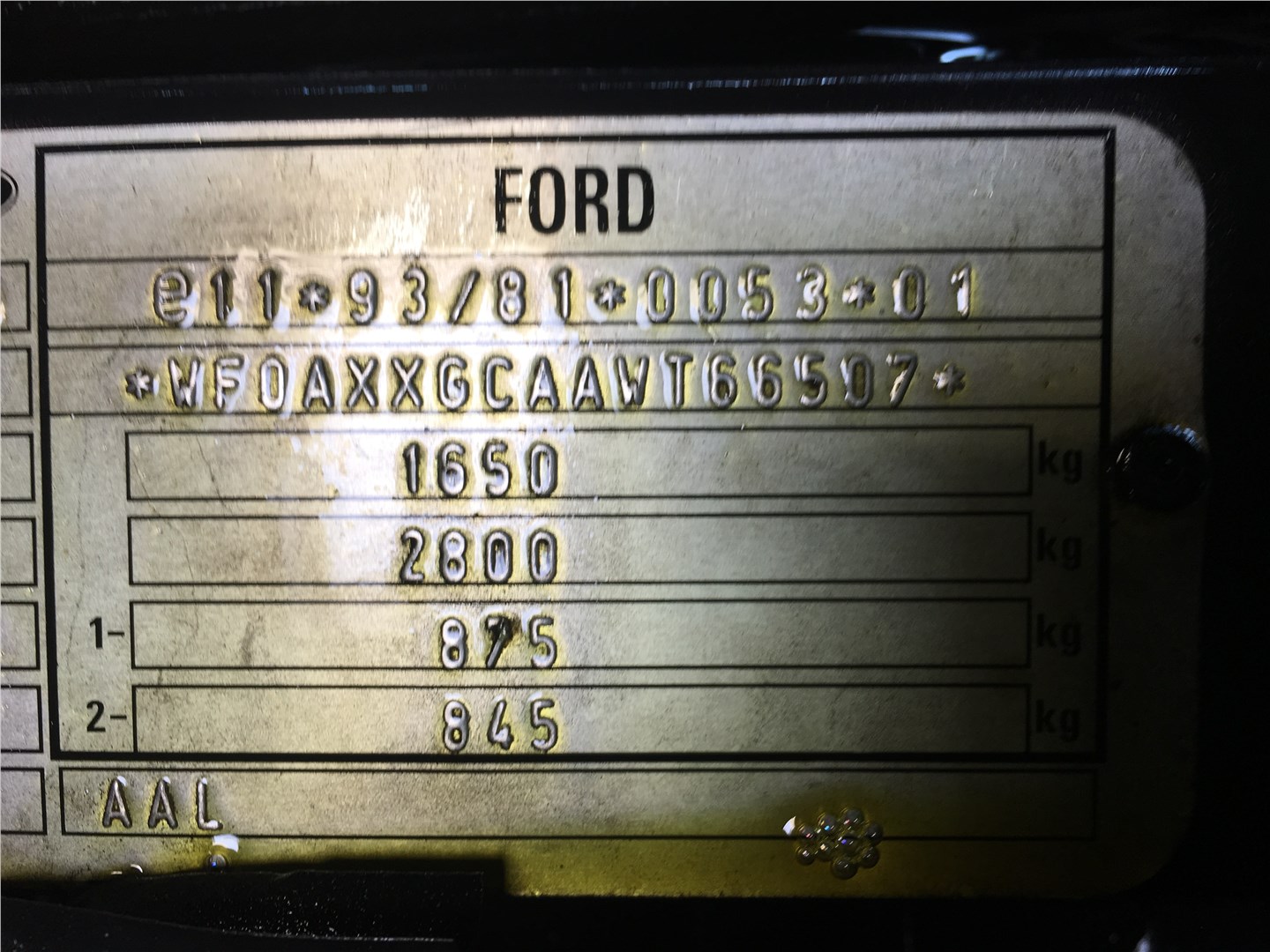 7219141 Замок капота Ford Escort 1995-2001 1998