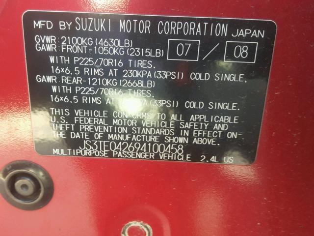 8180065830 Амортизатор капота Suzuki Grand Vitara 2005-2012 2009