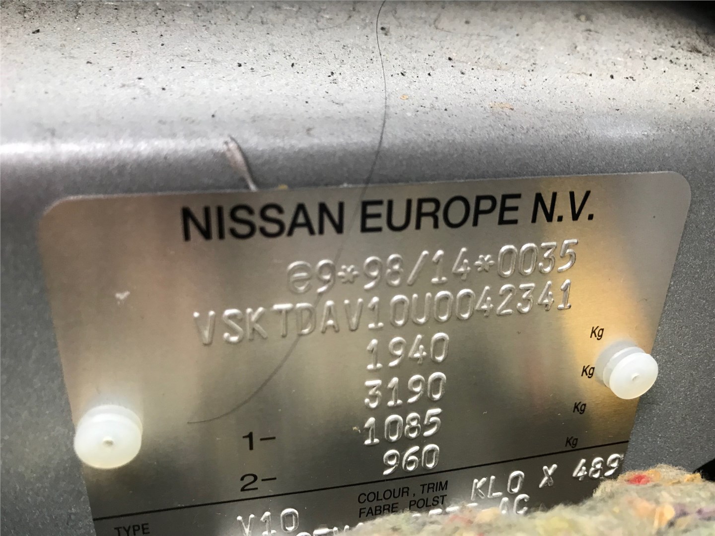 66863BU200 Жабо под дворники (дождевик) Nissan Almera Tino 2001