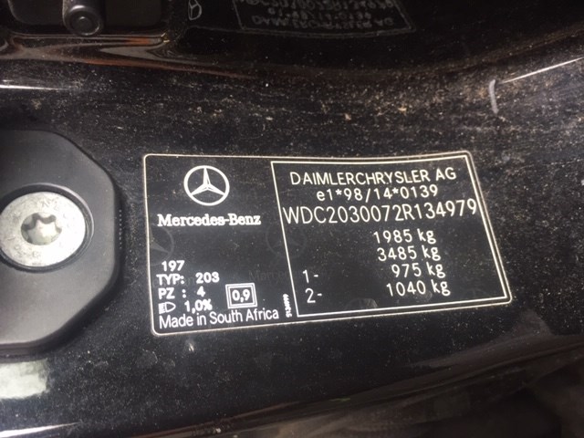 A6460900054 Заслонка дроссельная Mercedes C W203 2000-2007 2004
