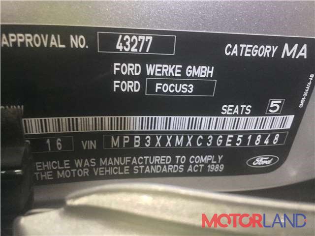 Ford Focus 3 2014-, разборочный номер J5278 #6