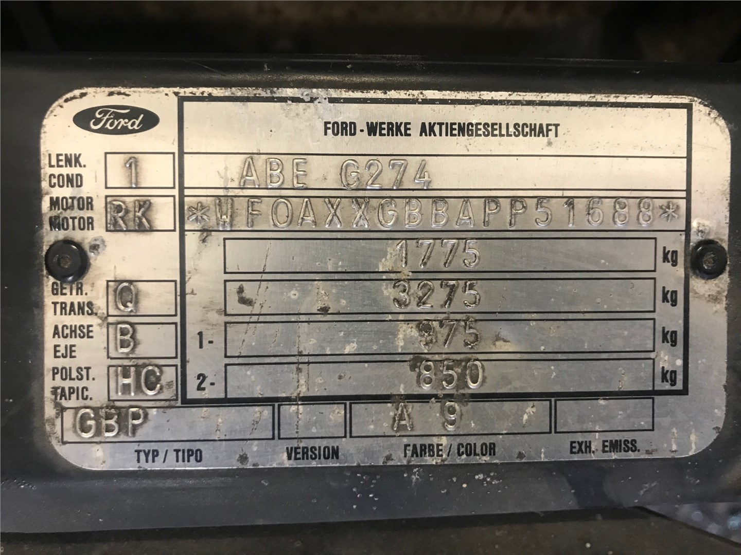 1020155 Амортизатор крышки багажника Ford Mondeo 1 1993-1996 1993