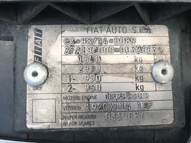 46841338 Двигатель стеклоочистителя (моторчик дворников) задний Fiat Stilo 2003