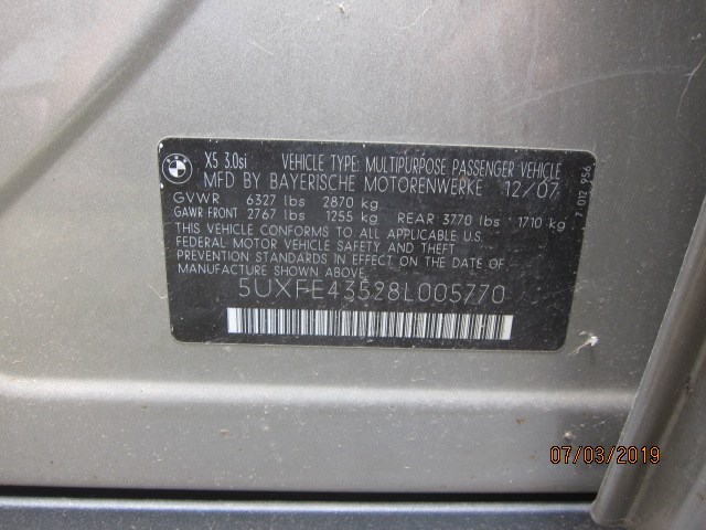 677104201201 Датчик давления шин BMW X5 E70 2007-2013 2008