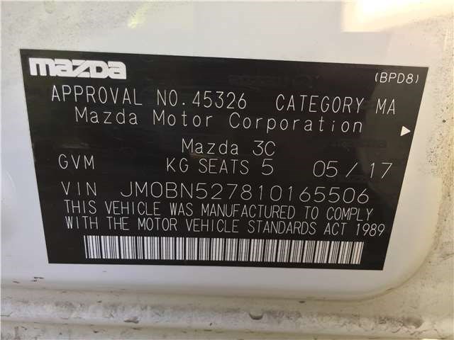 G46C57KC0A Датчик удара Mazda 3 (BM) 2016-2019 2017