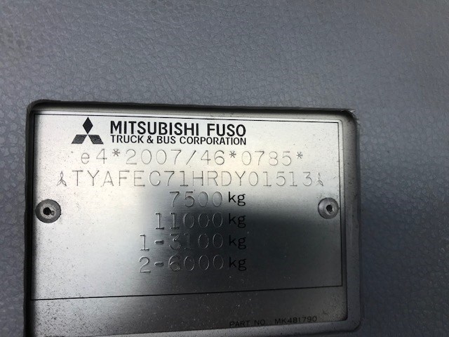 Накладка грузовой кабины Mitsubishi Fuso Canter 2012 - 2013