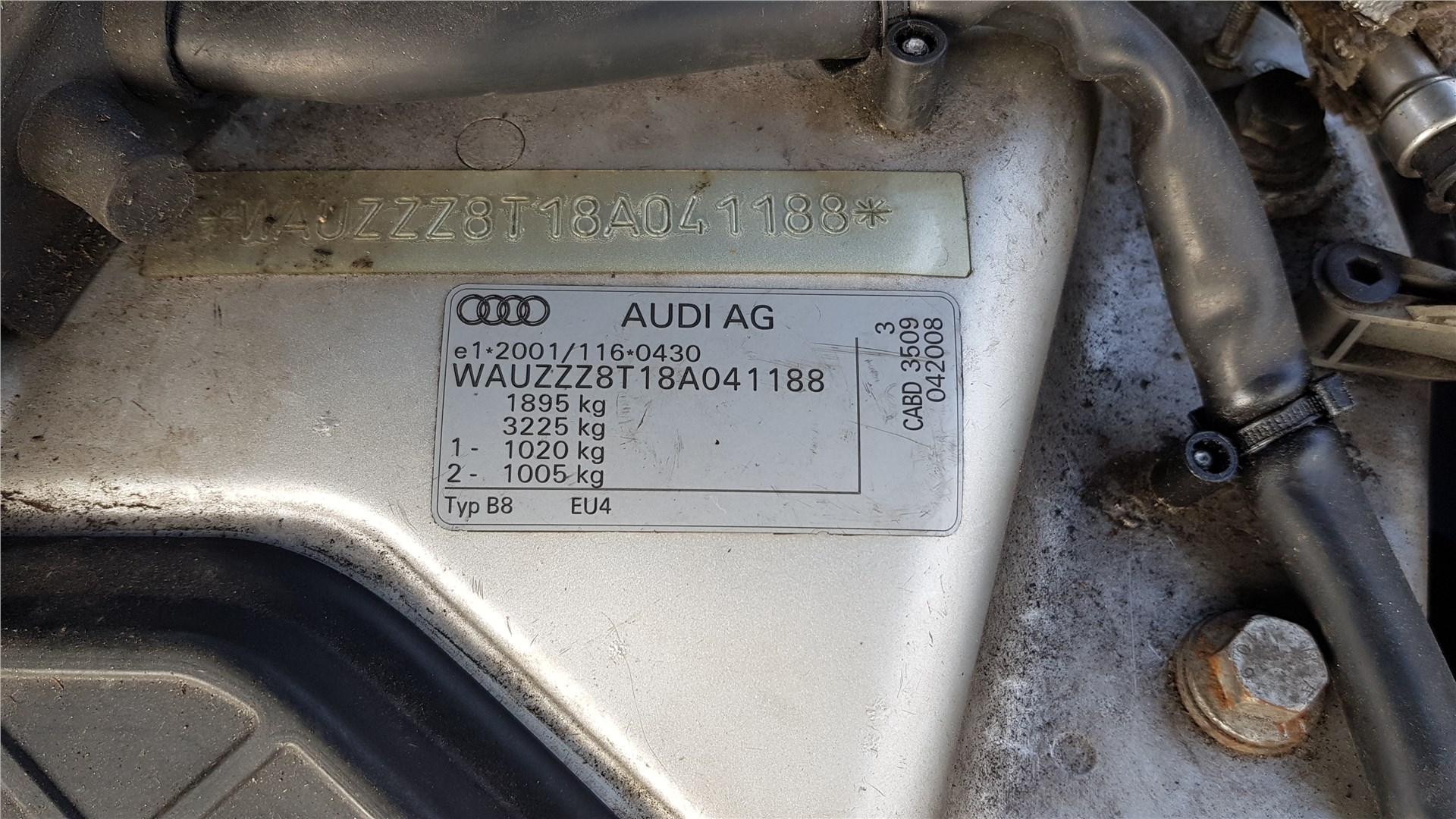 8K0698451A Колодки тормозные зад. Audi A5 2007-2011 2008