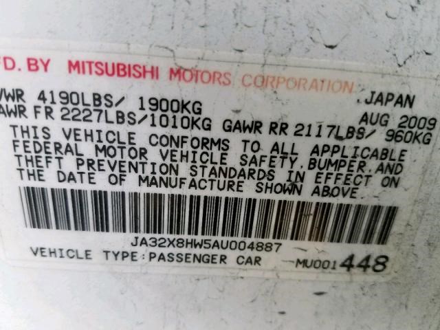 8701A277 Магнитола Mitsubishi Lancer 10 2007-2015 2009