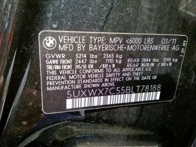 13717601875 Патрубок интеркулера BMW X3 F25 2010-2014 2011