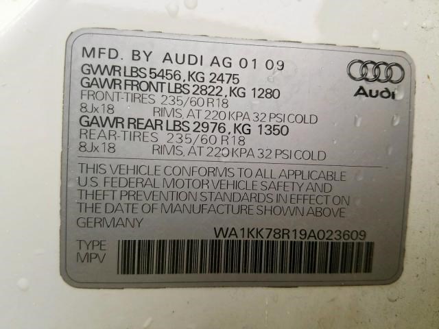 8R0501203C Полуось (приводной вал, шрус) Audi Q5 2008-2017 2009