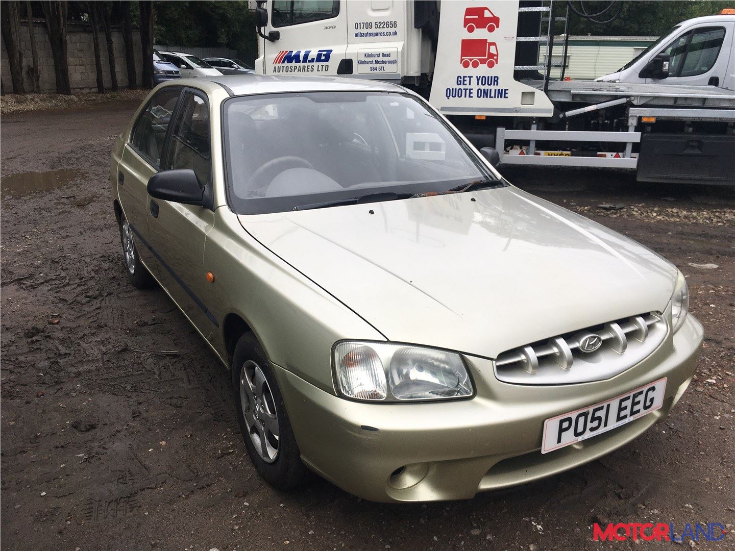 Недавно поступивший автомобиль Hyundai Accent 2000-2006 - разборочный номер  t16395