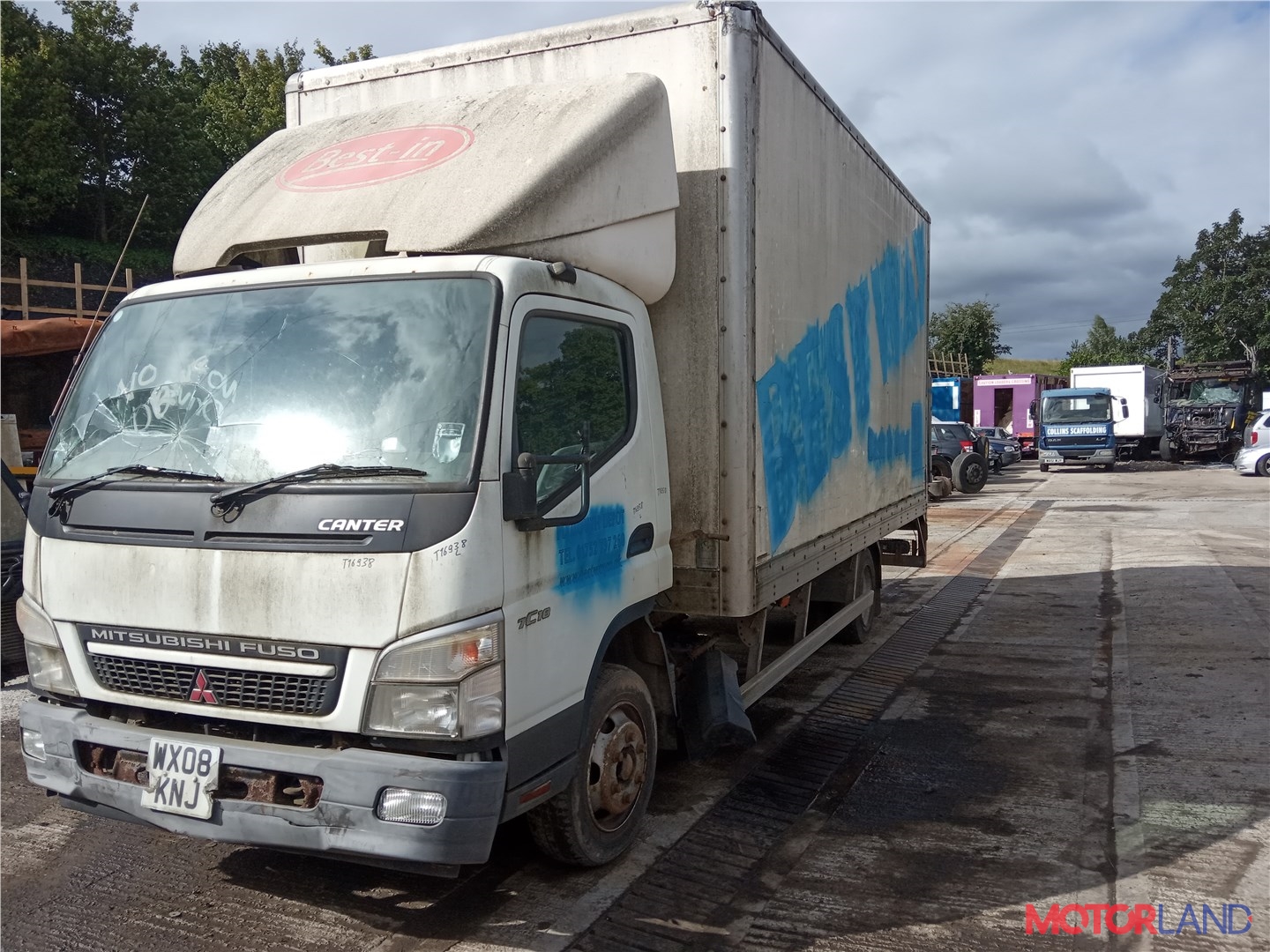 Недавно поступивший автомобиль Mitsubishi Fuso Canter - разборочный номер  t16938