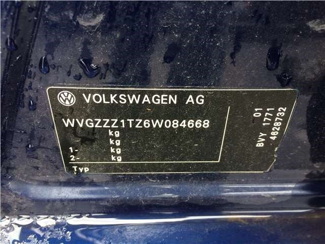 1T0121341 Пластик радиатора Volkswagen Touran 2003-2006 2003