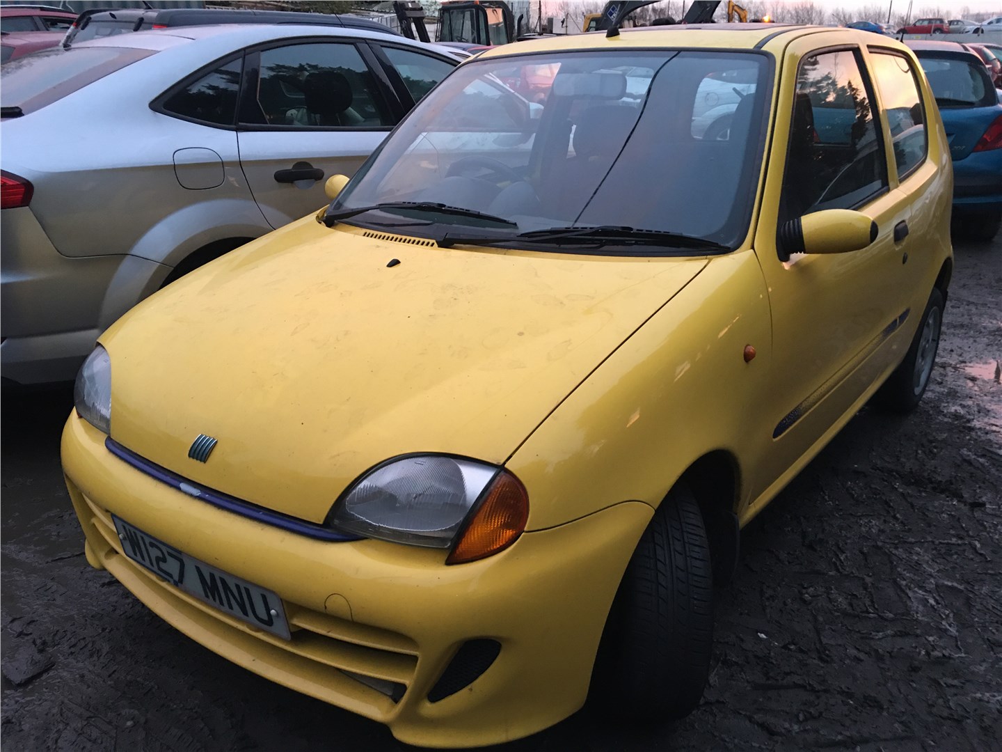 Ручка двери салона перед. левая Fiat Seicento 2000