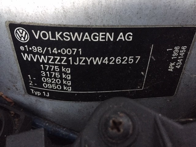 1J0959521C Кнопка обогрева стекла Volkswagen Bora 2000
