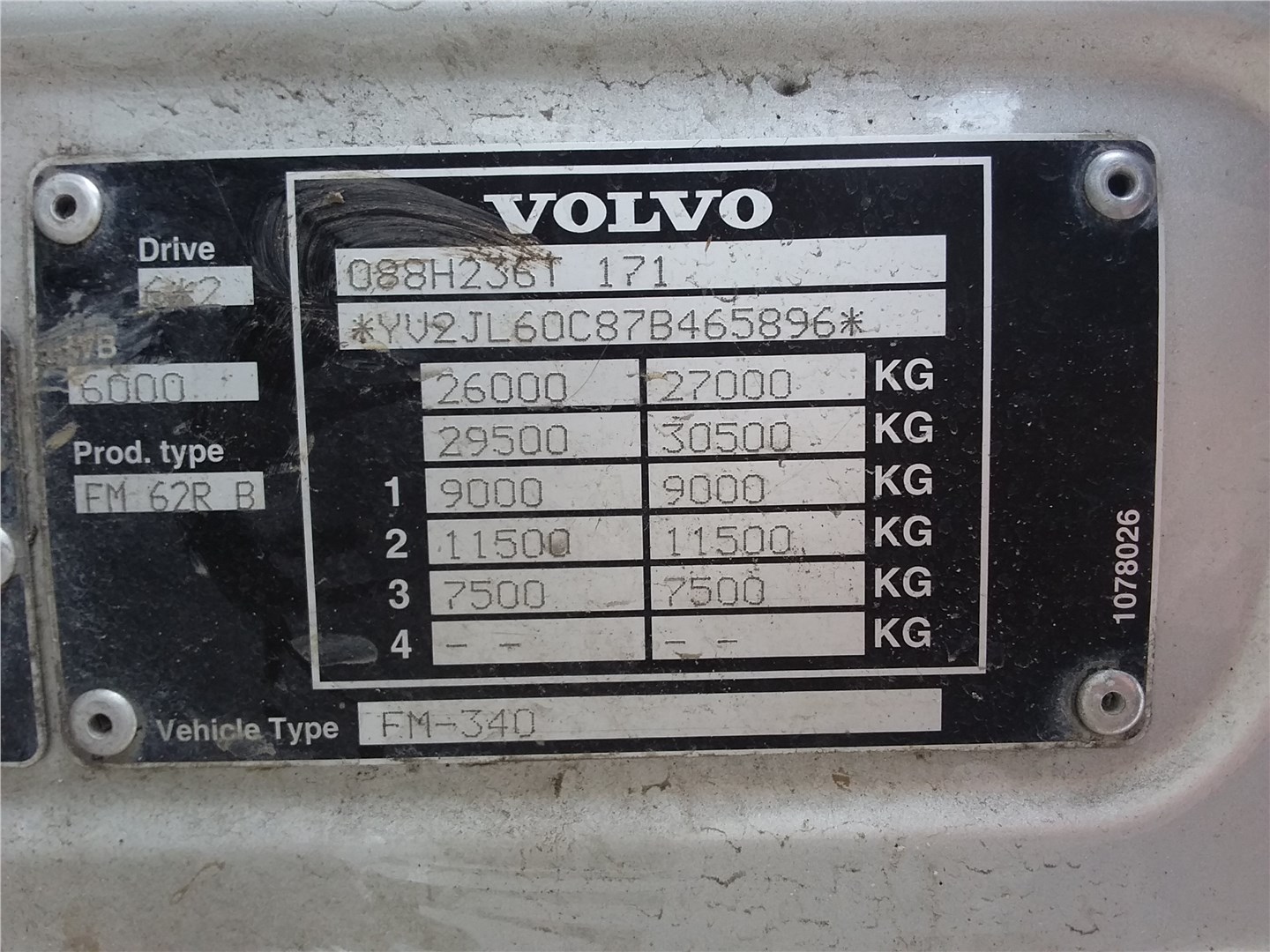 3173150 Кран ускорительный Volvo FM 2001-2013 2007