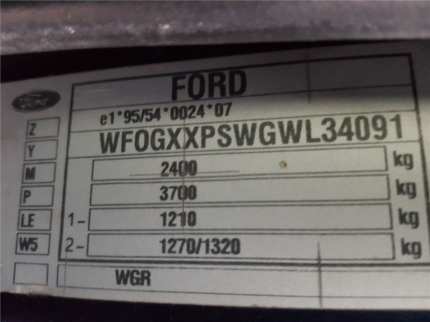 1015988 Подушка безопасности водителя Ford Galaxy 1995-2000 1998