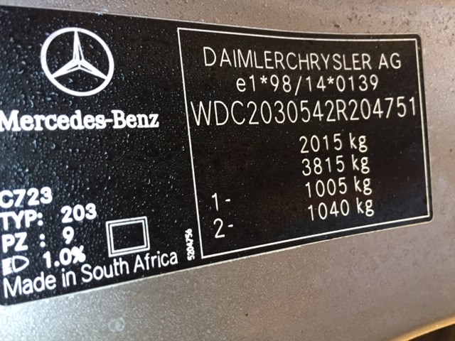Лямбда зонд Mercedes C W203 2000-2007 2005