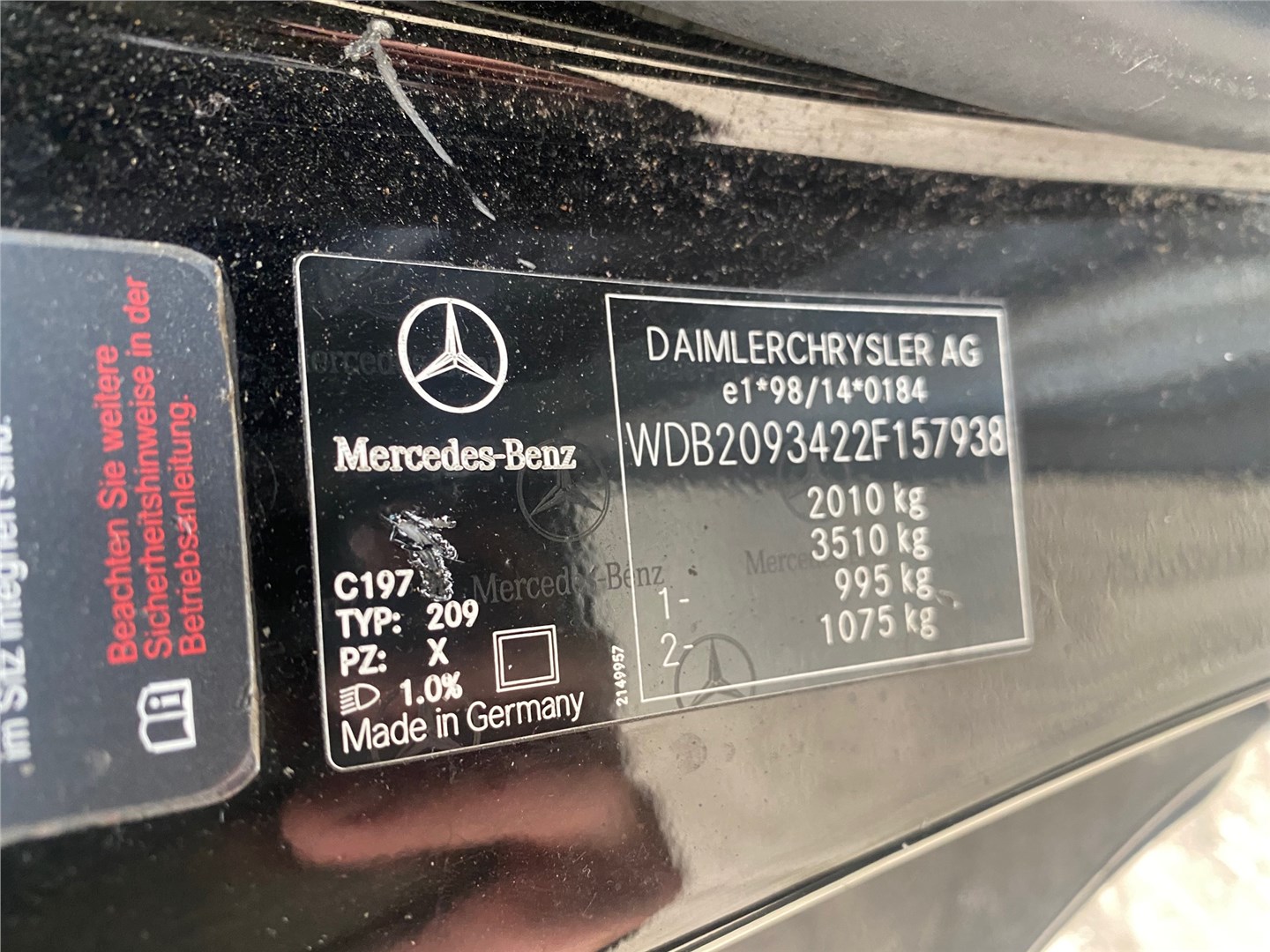a2118702726 Блок управления радиоприемником Mercedes-Benz CLK-Class W209 2002-2009 2005
