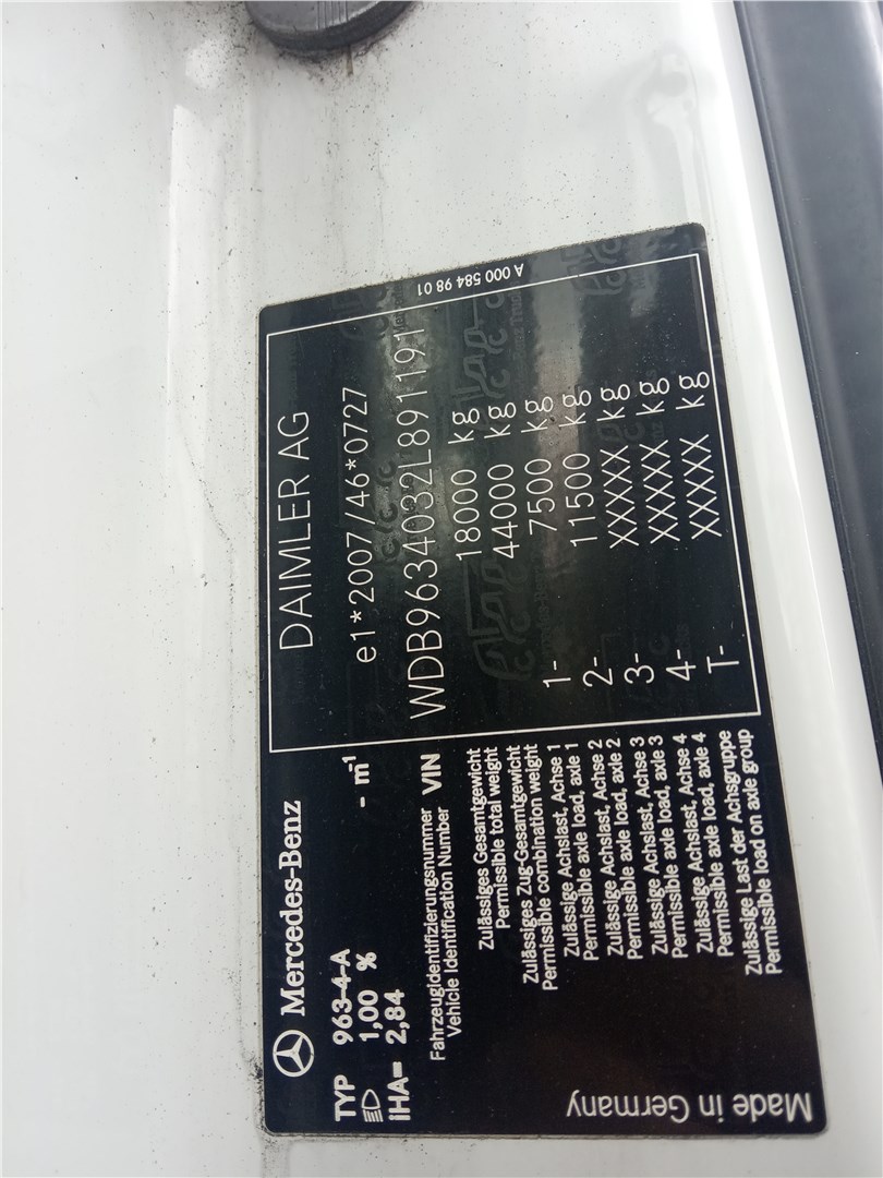 A9604467828 Переключатель отопителя (печки) Mercedes Actros MP4 2011- 2014