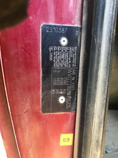 701941333 Кнопка регулировки фар Volkswagen Transporter 4 1991-2003 1992