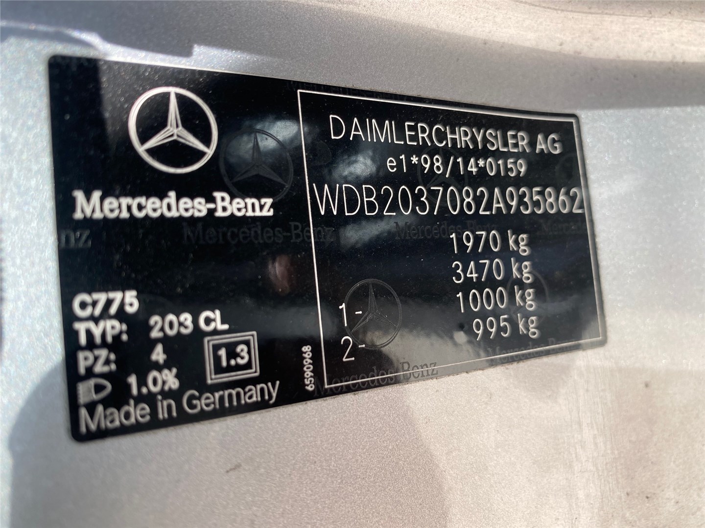 A2034600209 Кардан рулевой Mercedes-Benz C-Class W203 2000-2007 2006