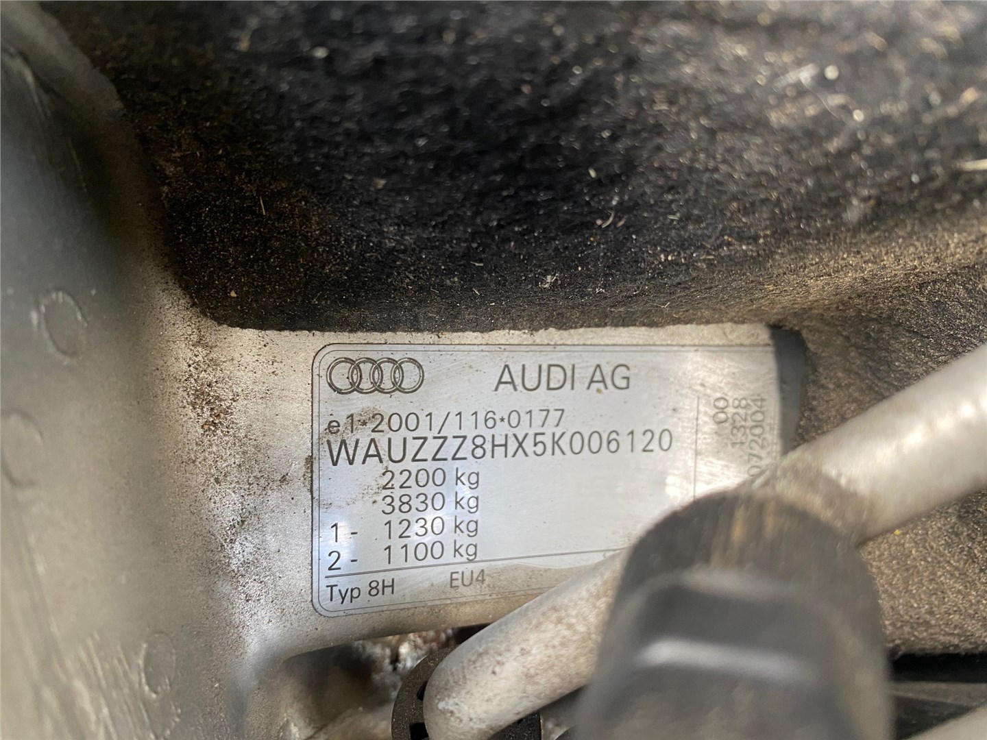 8H0955453L Бачок омывателя Audi A4 (B6) 2000-2004 2005