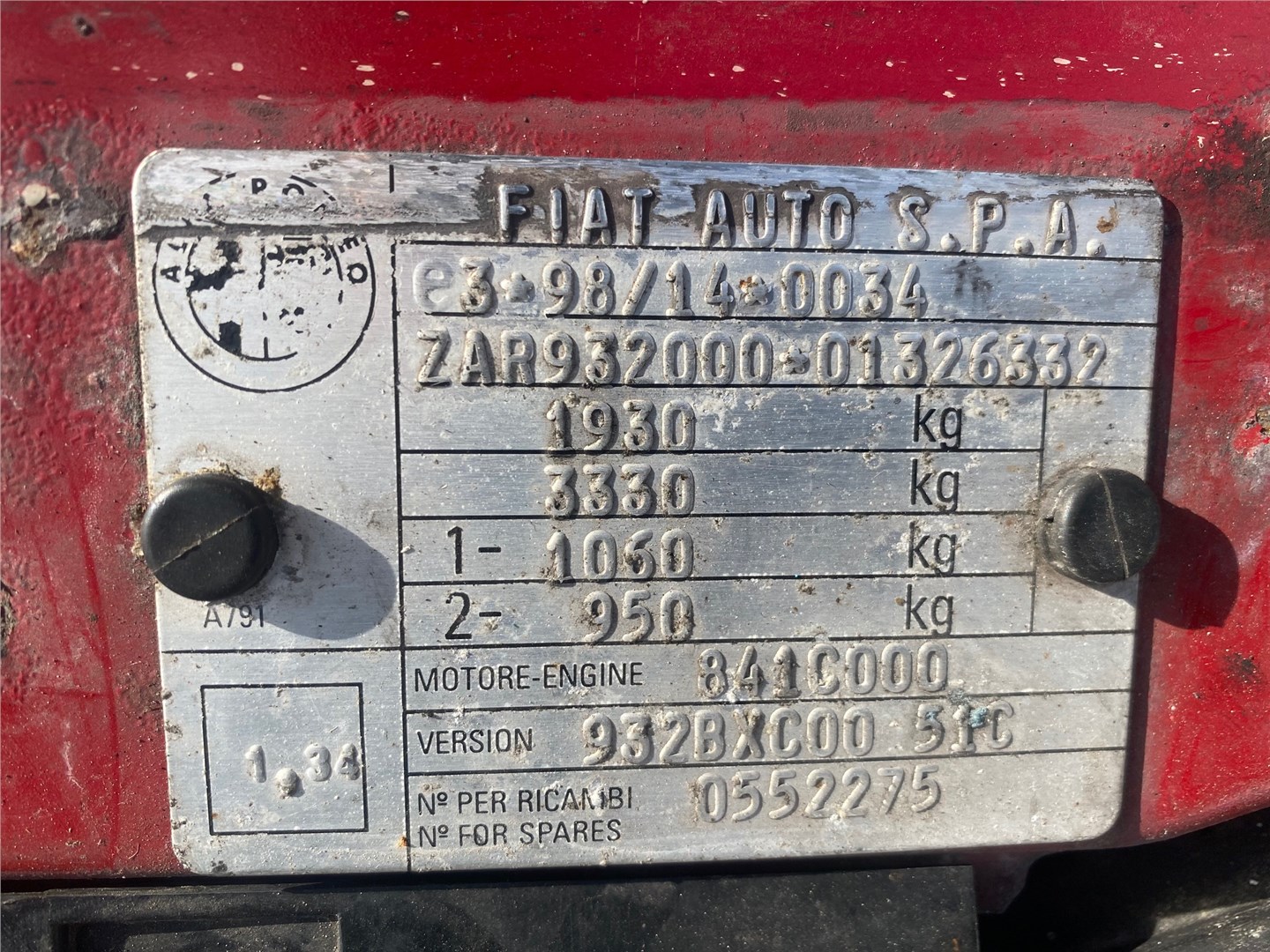 156017393 Кронштейн решетки радиатора перед. левая=правая Alfa Romeo 156 1997-2003 2003