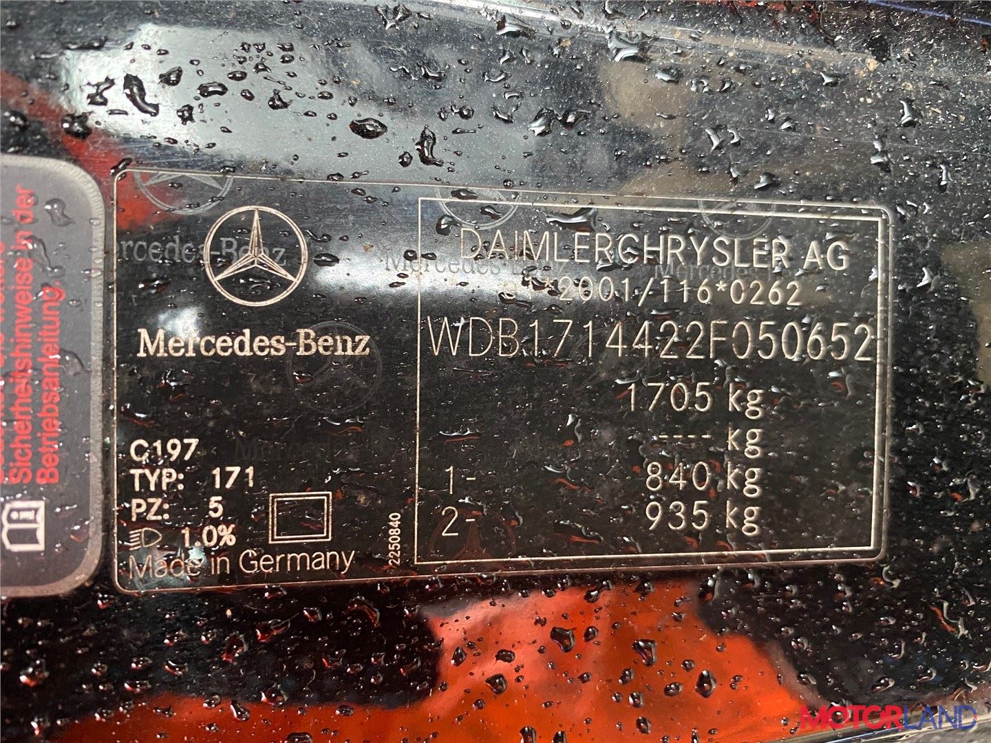 Mercedes SLK R171 2004-2008, разборочный номер T21846 #6