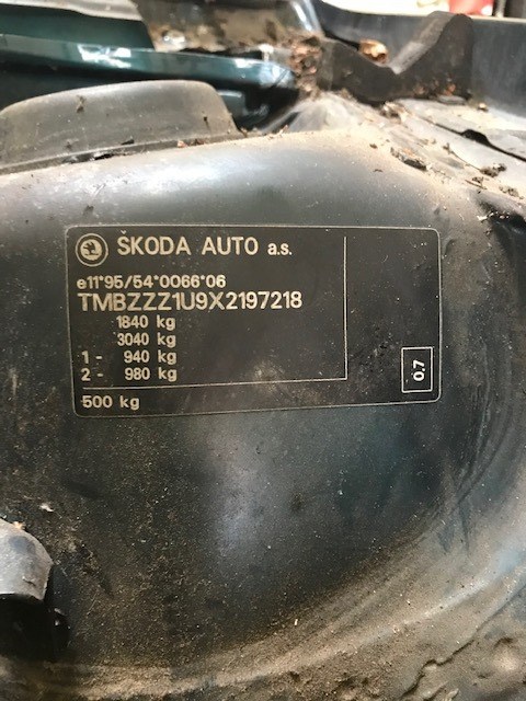 9638038080 Патрубок интеркулера Skoda Octavia Tour 1996-2000 1998