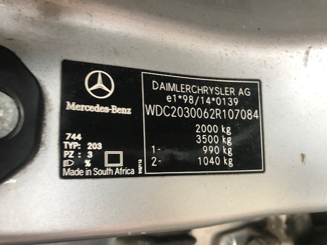A2034620478 Кардан рулевой Mercedes-Benz C-Class W203 2000-2007 2003