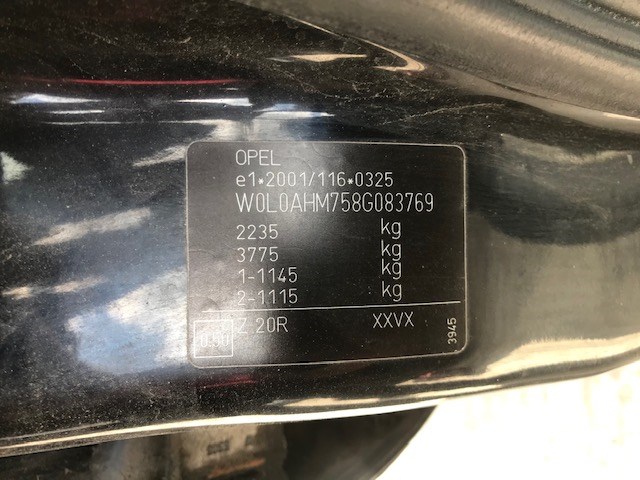 469663017 Уплотнитель Opel Zafira B 2005-2012 2008